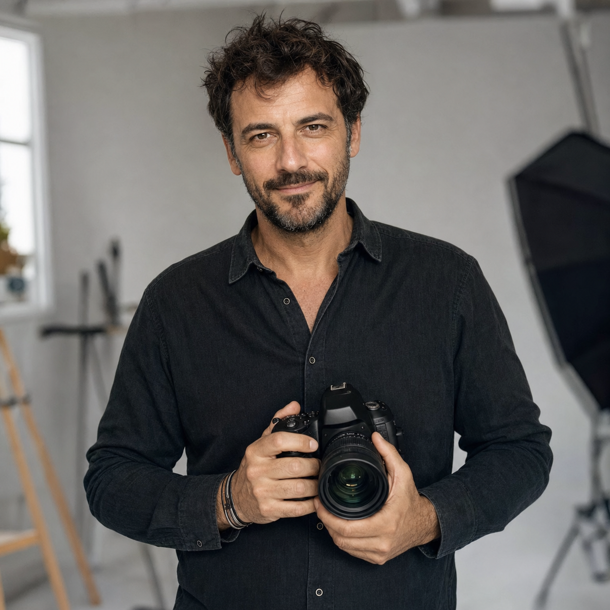 Leonardo Galli, fotografo e titolare dello studio Bianco e Nero ad Aosta